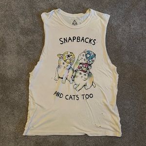 UNIF | “Snapbacks & Cats Too” Muscle Tee